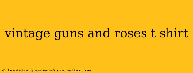 vintage guns and roses t shirt