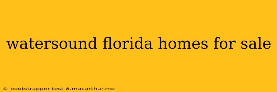 watersound florida homes for sale