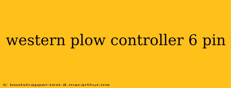 western plow controller 6 pin