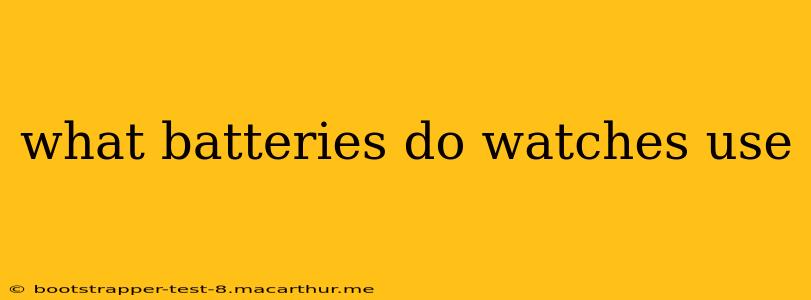 what batteries do watches use