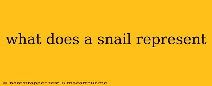what does a snail represent