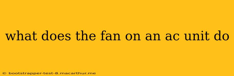 what does the fan on an ac unit do