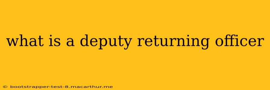 what is a deputy returning officer