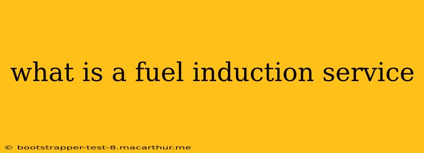 what is a fuel induction service