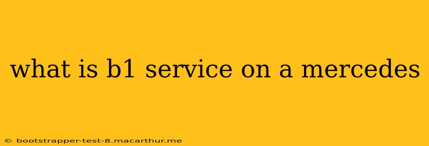 what is b1 service on a mercedes