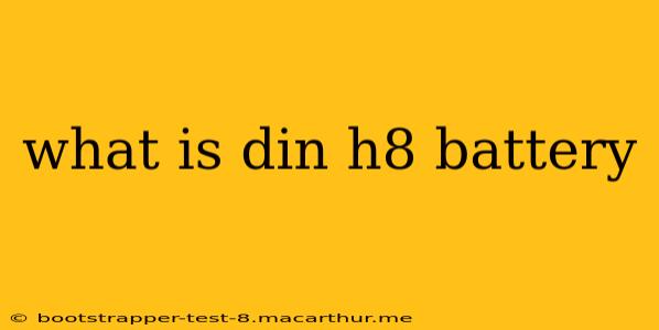 what is din h8 battery