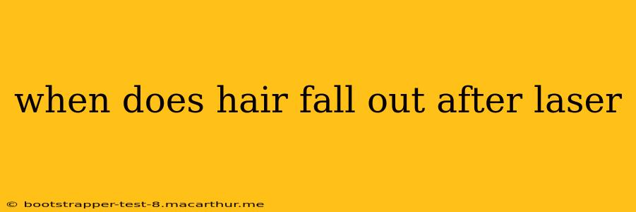 when does hair fall out after laser