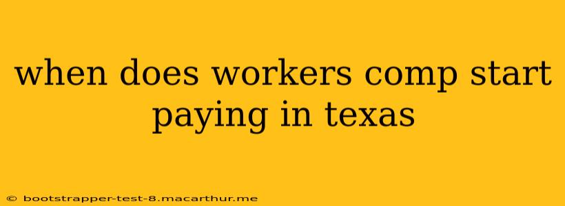when does workers comp start paying in texas
