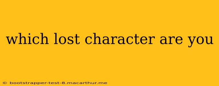 which lost character are you