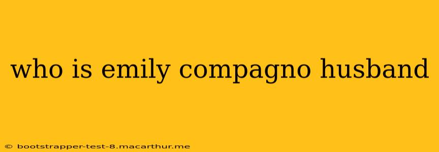 who is emily compagno husband