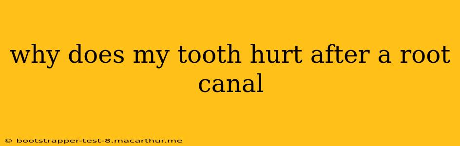 why does my tooth hurt after a root canal