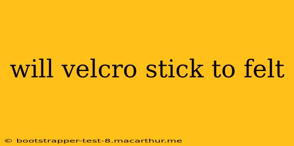 will velcro stick to felt