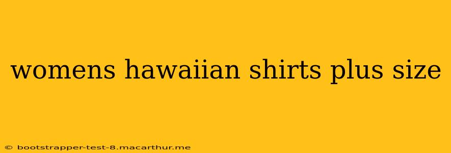 womens hawaiian shirts plus size