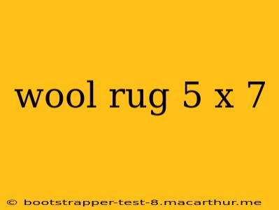 wool rug 5 x 7